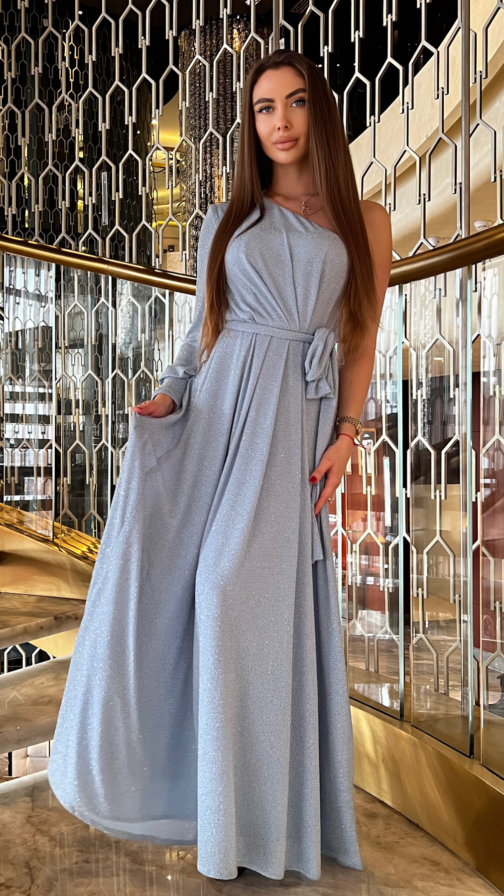 One sleeve dress Evening Gowns ViKtoria Fashion House